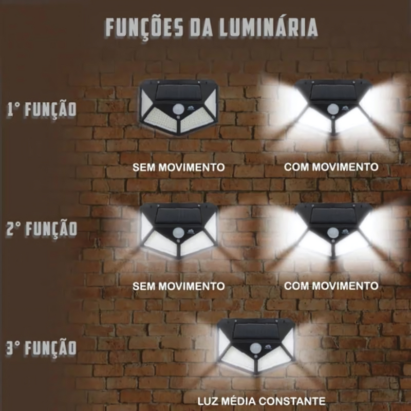 Luminária Solar - NeverShop